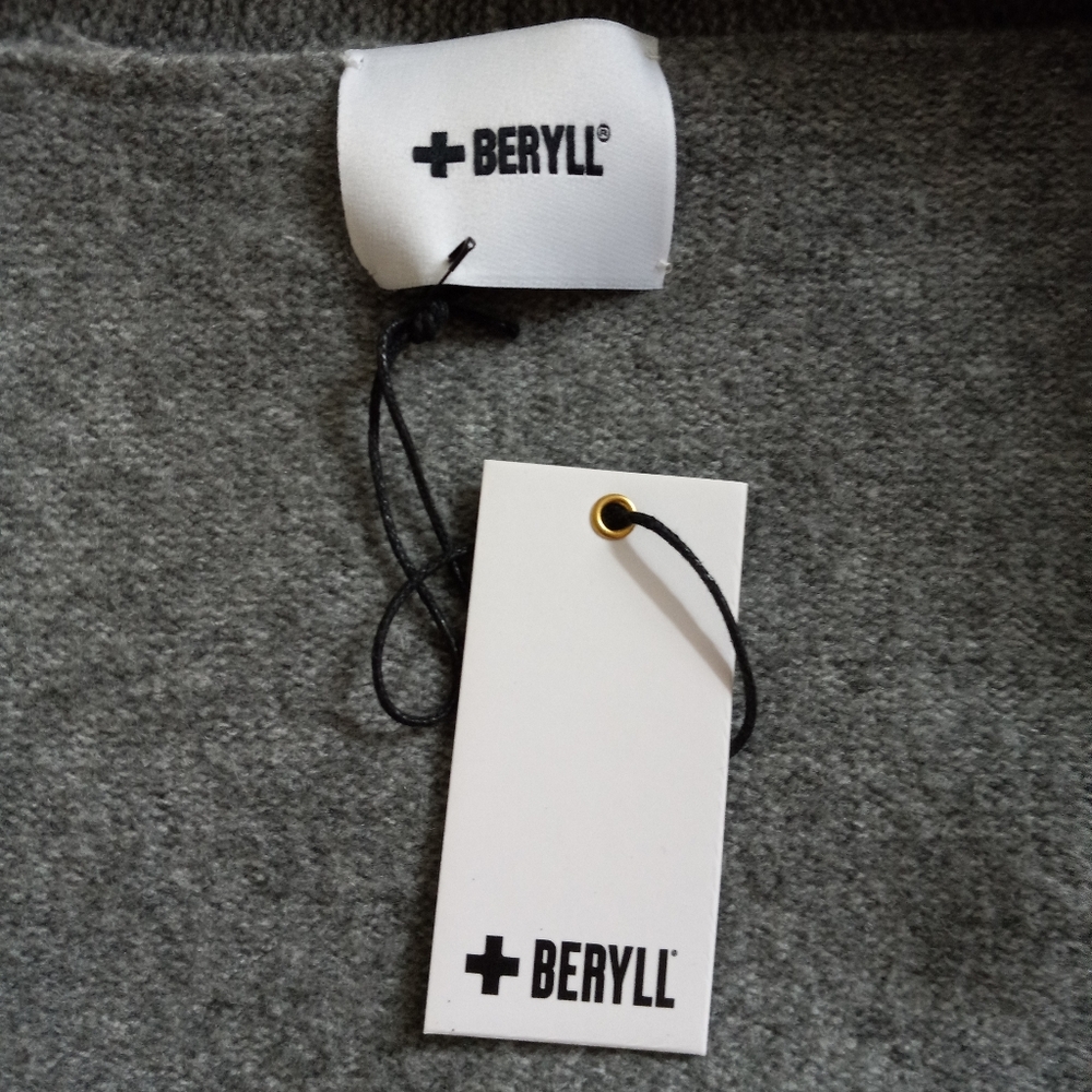 Beryll Gray Cashmere Sweater Coat